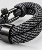Nautical Grey Signature – Bracelet Homme Corde