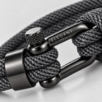Nautical Grey Signature – Bracelet Homme Corde