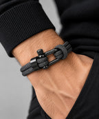 Nautical Grey Signature – Bracelet Homme Corde