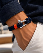 Nautical Navy & Orange