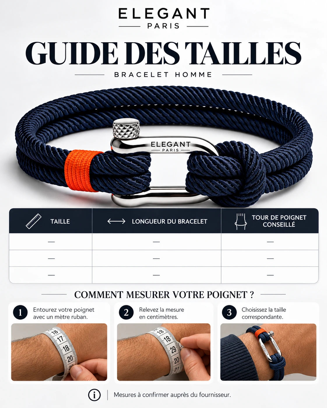 Nautical Navy & Orange