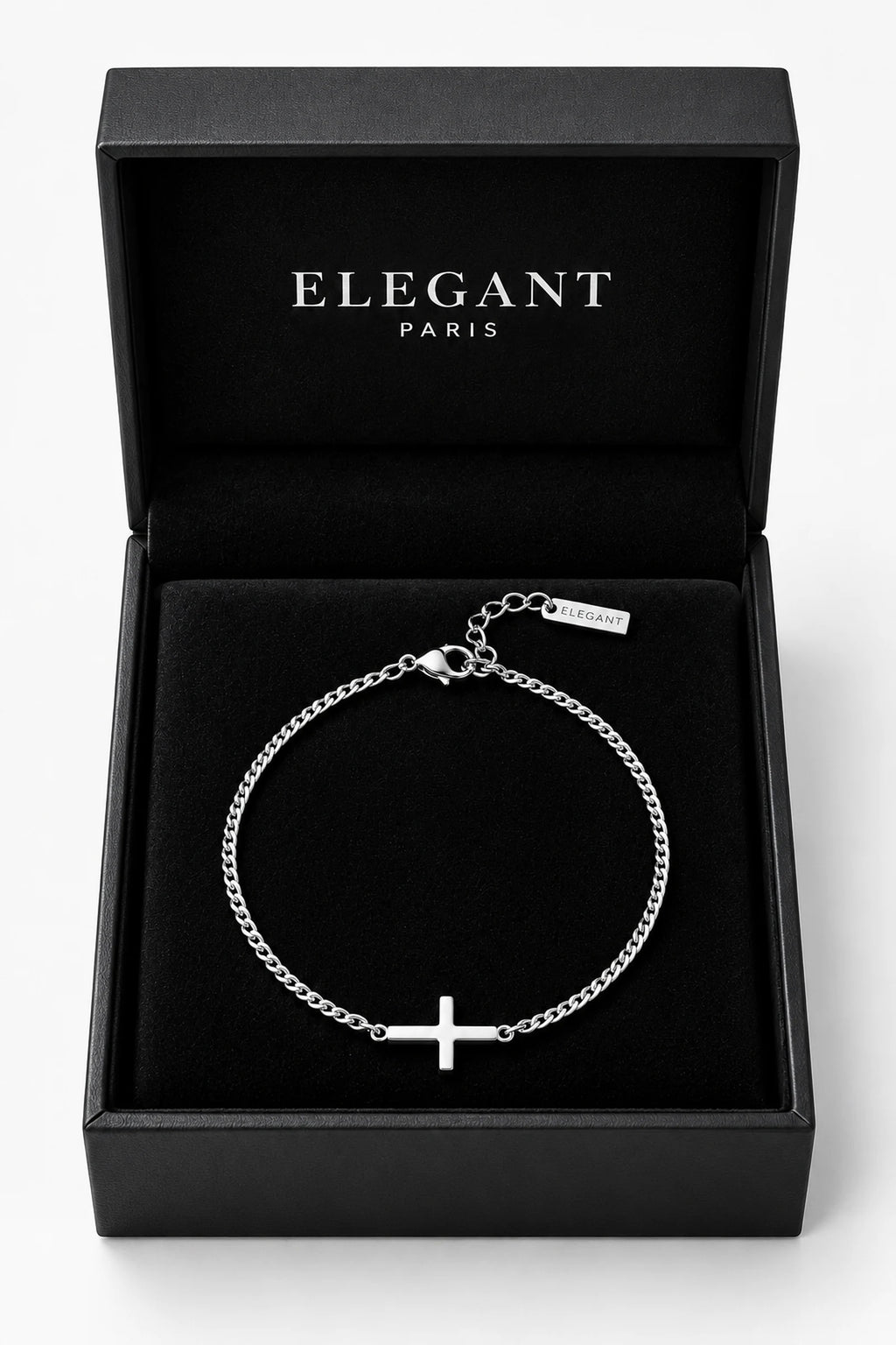 BRACELET AVEC CROIX | ARGENT